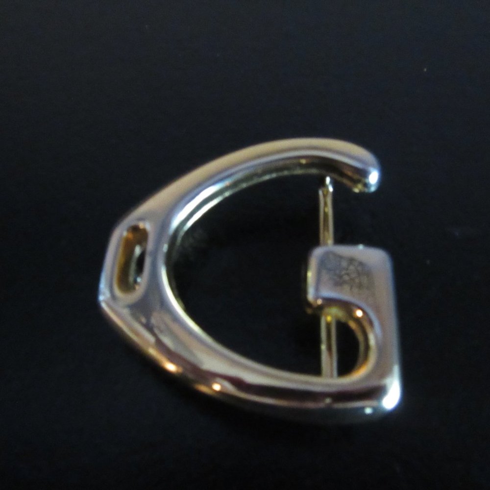 Vintage GUCCI GoldTone Single G Belt Buckle